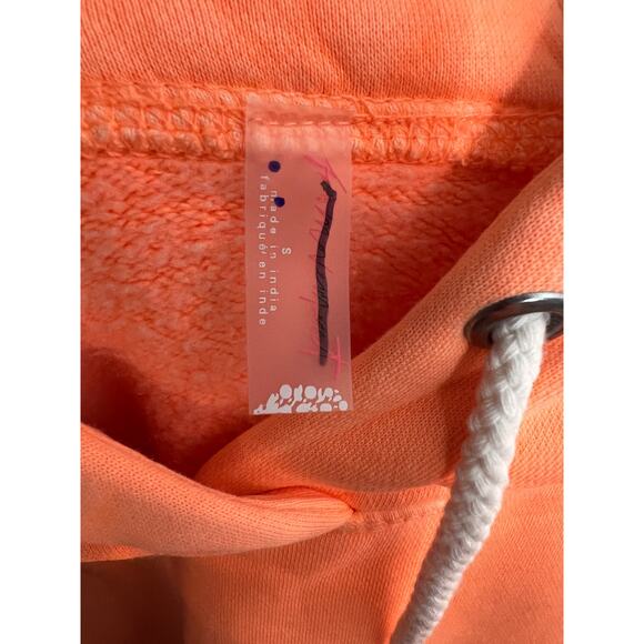 NEW Free People FP‎ Movement Final Call Hoodie Size Small Pastel Peach Orange - Picture 8 of 8